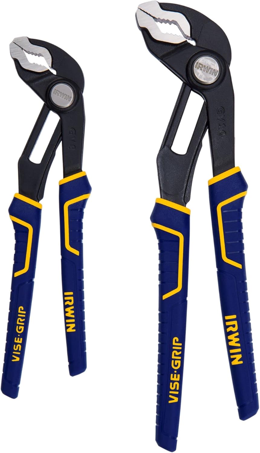 IRWIN Tools VISE-GRIP GrooveLock Pliers Set. V-Jaw. 2 Piece. 2078709