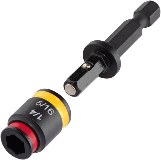 Malco MSHC 1/4 & 5/16 Reversible Hex Chuck Driver. 2 pack