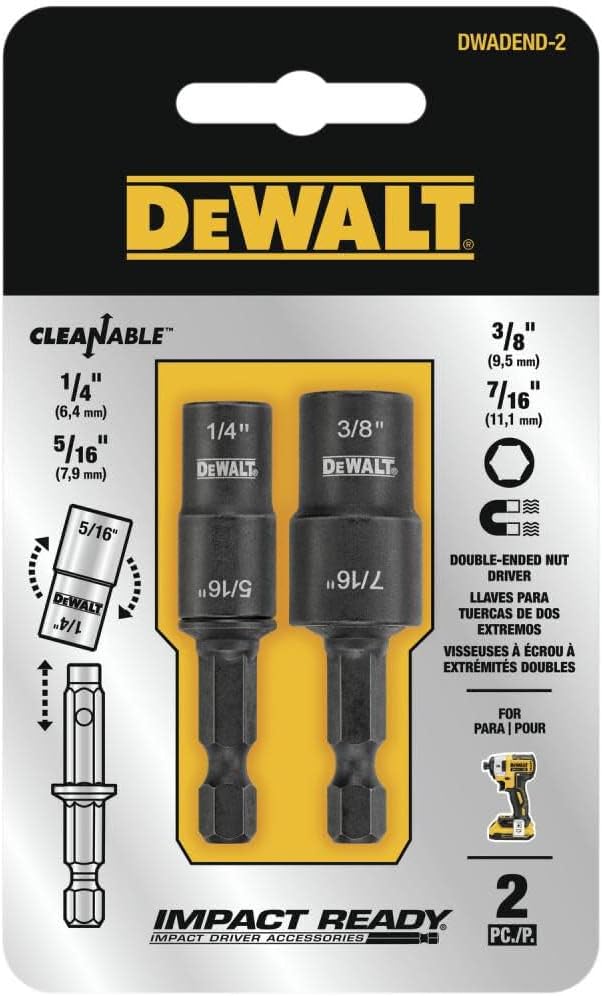DEWALT Nut Driver Set. Double Ended. 2-Piece (DWADEND-2)