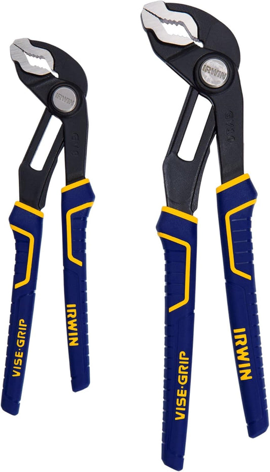 IRWIN Tools VISE-GRIP GrooveLock Pliers Set. V-Jaw. 2 Piece. 2078709